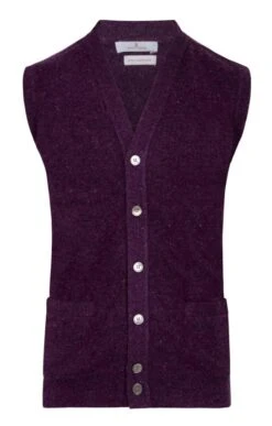 Men's Cashmere Melange Waistcoat