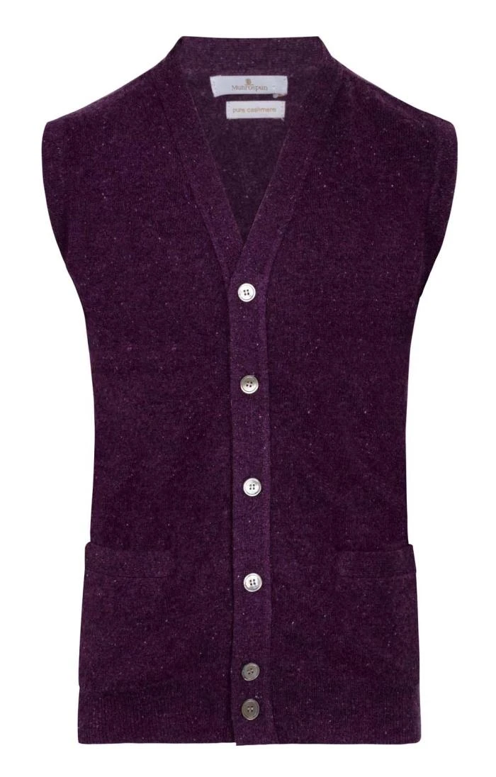 Men's Cashmere Melange Waistcoat 1 Men's Cashmere Melange Waistcoat