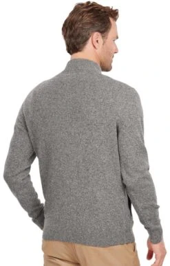 Men’s Barbour Tisbury Zip Through -Bruar Heritage Sales Store TT21401GREY 1