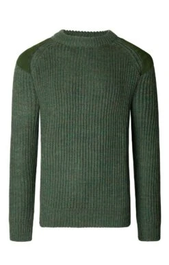 Men's Suede Patch Crew -Bruar Heritage Sales Store TT21530MOSS 1