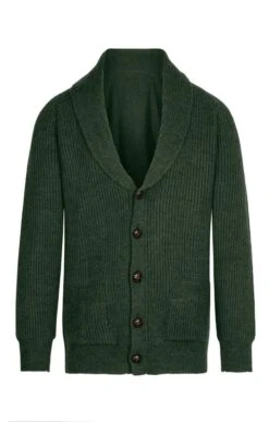 Men's Merino & Lambswool Shawl Collar Cardigan