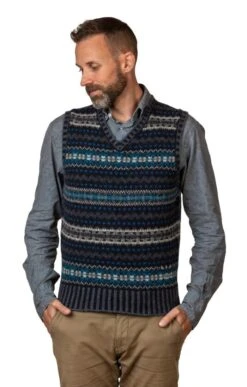 Men's Eddie V-Neck Knitted Vest