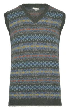 Men's Shetland Fairisle Slipover 5 Men's Shetland Fairisle Slipover -Bruar Heritage Sales Store TT22324MOORLAND 1