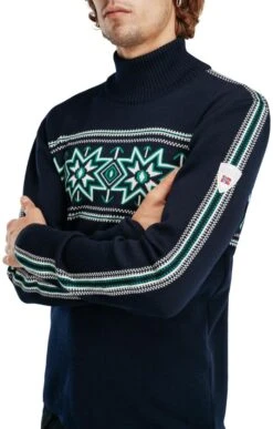 Men’s Dale Of Norway Tindefjell Sweater -Bruar Heritage Sales Store TT22680NVYBRTGRNOFFWHT 2