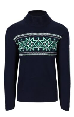 Men’s Dale Of Norway Tindefjell Sweater -Bruar Heritage Sales Store TT22680NVYBRTGRNOFFWHT 3