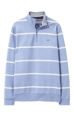 Men’s Crew Clothing Classic Half Zip Knit -Bruar Heritage Sales Store TT65490DTCHBLUSTRAW 2 1