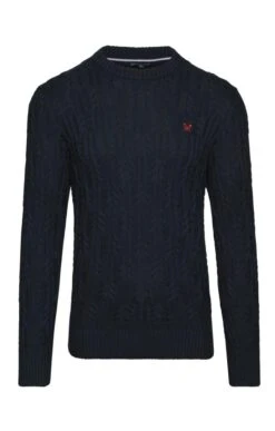 Men’s Crew Clothing Wide Cable Knit Jumper