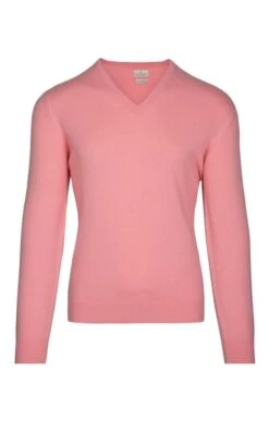 Men's 2 Ply Cashmere V Neck