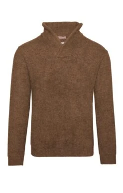 Men's Lambswool Rib Shirt Neck