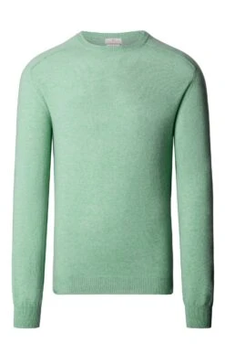 Cashmere Crew Neck -Bruar Heritage Sales Store TT92110GREENMIX 1
