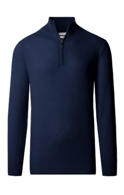 Cashmere T-Zip -Bruar Heritage Sales Store TT92111NAVY 1