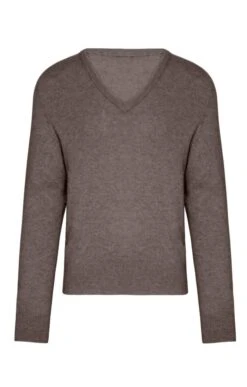 Mens 3ply Cashmere V Neck