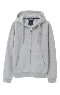 Men’s Crew Clothing Crossed Oars Zip Hoodie -Bruar Heritage Sales Store TW85232GREYMARL 2